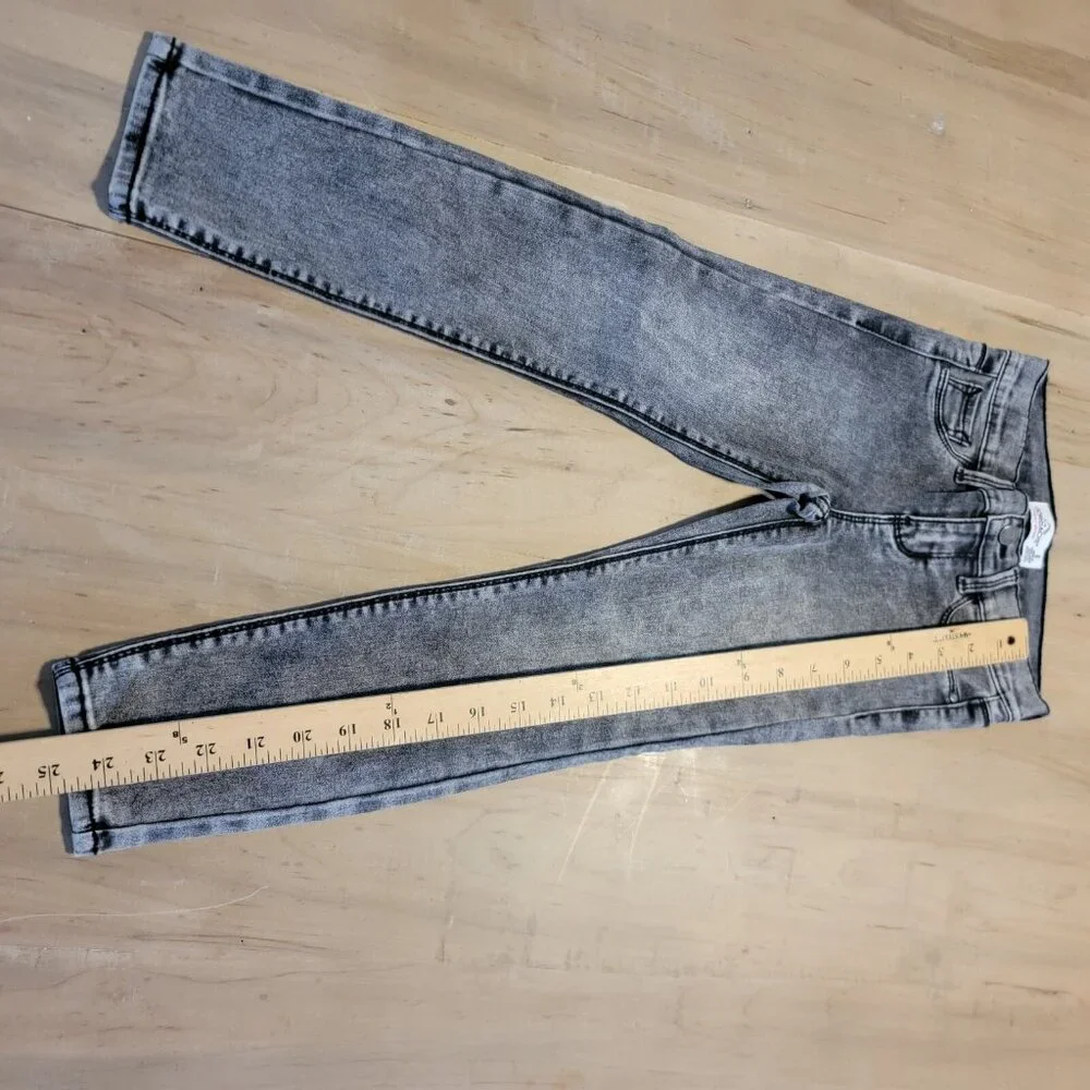 Jordache Girls Black Light Wash‎ Super Skinny Jeans Size 6 EUC